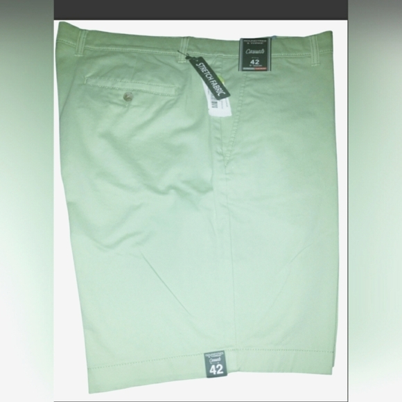 Mint Green 40 Classic Chino Men Flat Front Golf Pickleball Vacation New - Picture 5 of 7